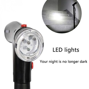 Collapsible Telescopic Folding Cane Elder Cane LED With alar