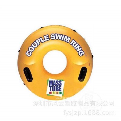 。Custom made PVC inflatable swimming ring  single and doubl