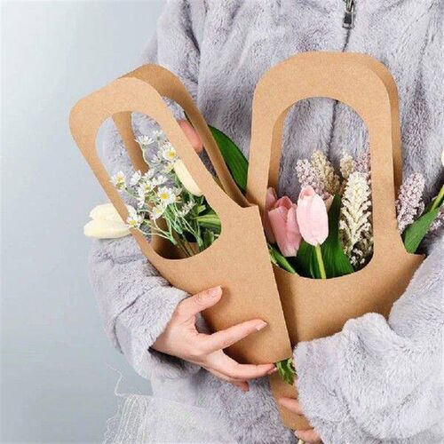 10 Pcs Flower Gift Bag Bouquet Packing Bags Floral Wrapping