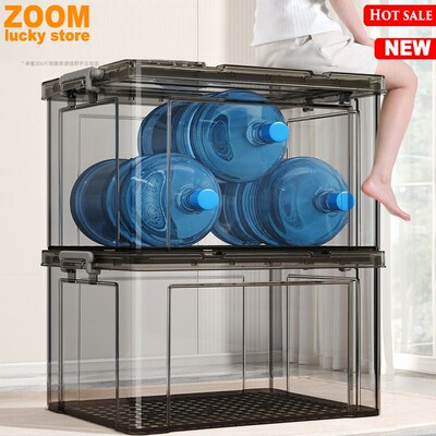 Plastic storage box with Lids Large moving boxes Organizing