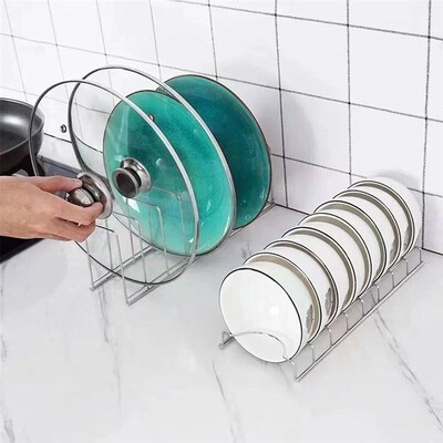 Stainless Steel Dish Draining Rack Multipurpose Silver Plate