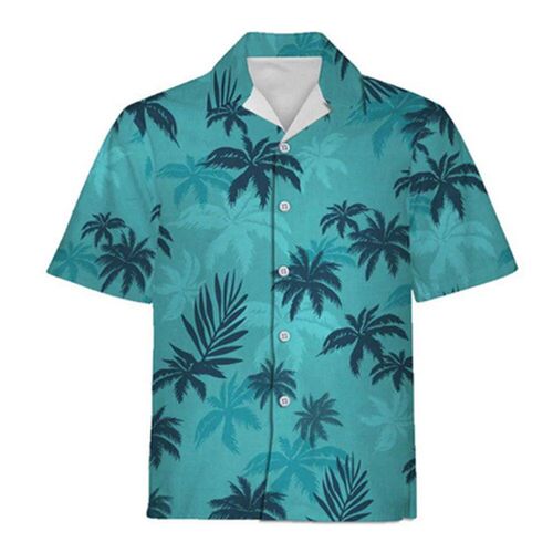Summer Fashion Vacation 2024 Color Printed New Casual Lapel