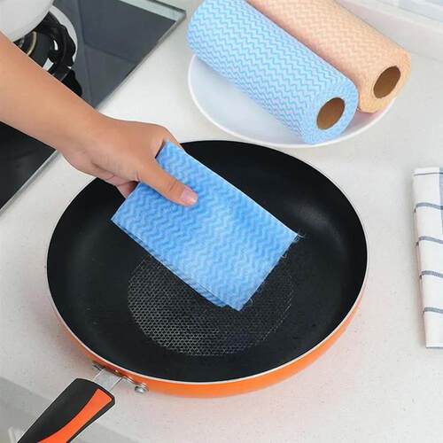 Roll Wipe Efficient Scale Rags Disposable Kitchen Towel Non