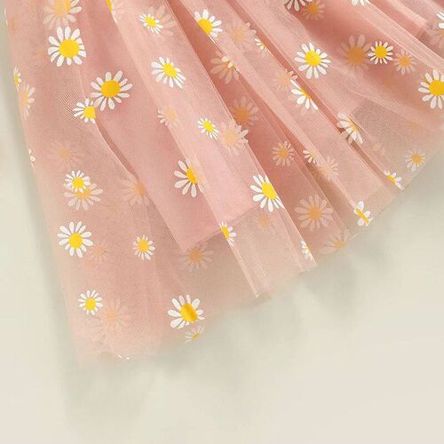 Toddler Dress Kids Girls Party 2023 Summer Sleeveless Daisy
