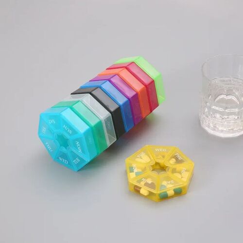 Mini Small Portable Travel Vitamin Pill Box Pills Cases Cont
