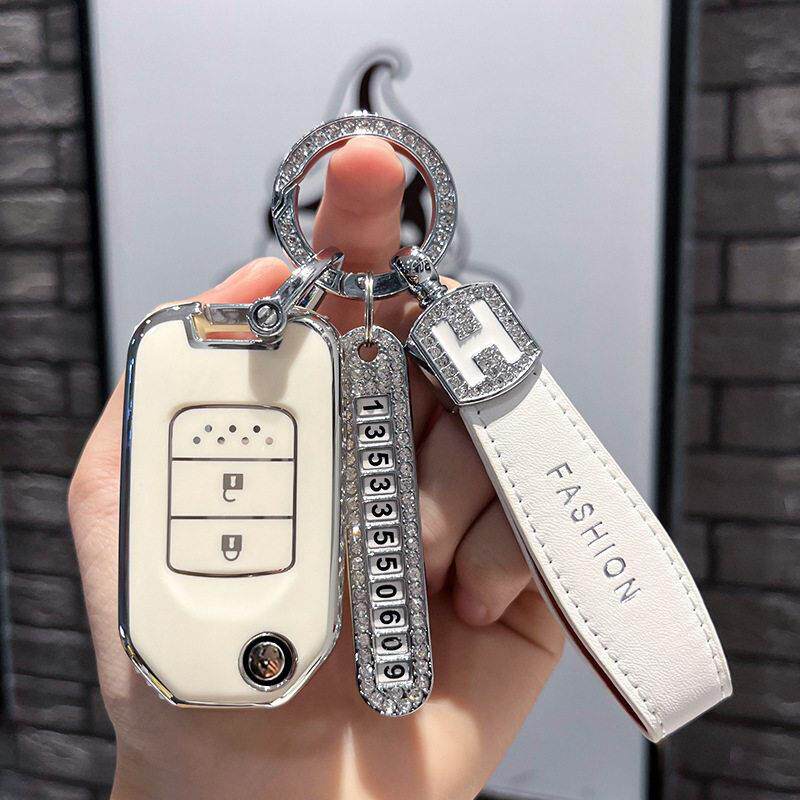 适用图片CRV汽车钥匙包套凌派缤智XRV飞度思域冠道雅阁思铂睿壳扣