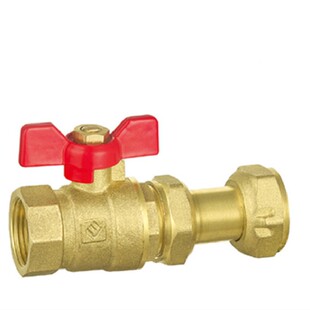 利水阀门Q11.F-6黄铜1丝扣伸缩球DN15-T25空调阀水管小手柄开关阀