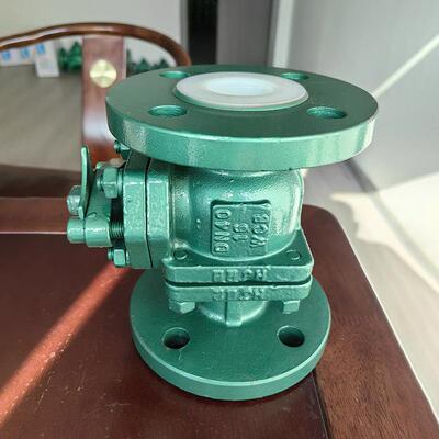 厂家供应Q41F46-6气C铸钢手动URY球阀门动兰衬氟1球阀法式球阀