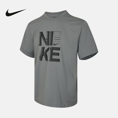 NIKE耐克26夏季新款男子透气运动户外宽松短袖印花T恤 IF2779-084