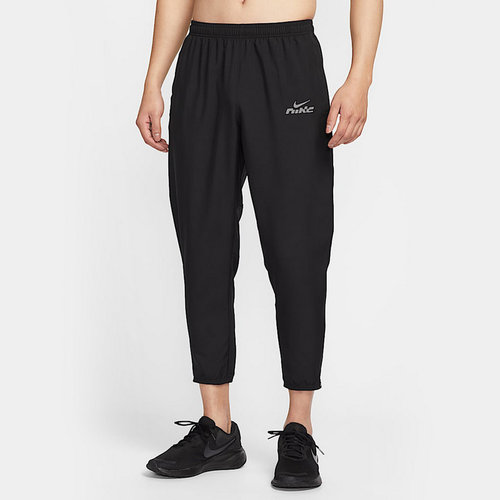 nike耐克男裤夏季跑步速干运动裤黑色收口梭织长裤IB3775-010