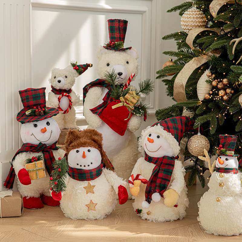 新款圣诞节装饰圣诞雪人熊公仔商场酒店橱窗布置圣诞场景雪人摆件,3C数码配件,其它配件,淘宝优惠券,粉丝福利购,淘宝优惠卷