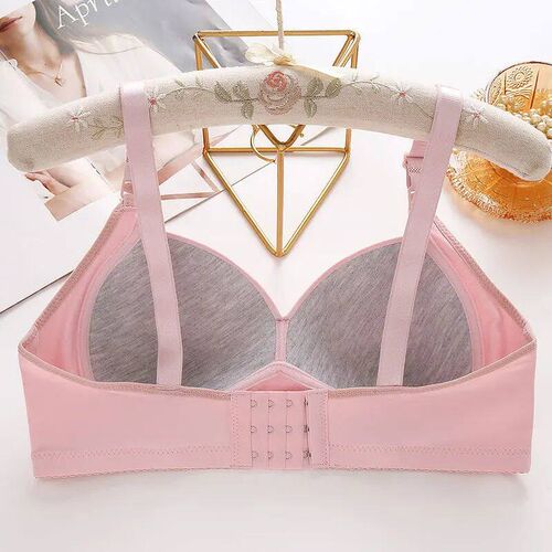 New Non-magnetic Thin Cup Glossy Fat Mm Bra Large Size No Un