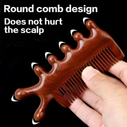 Meridian Massage Comb Sandalwood Head Meridian Scalp Massage