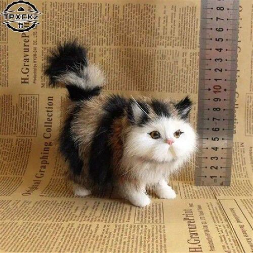 1pc Simulation Owl Cat Fox Ornament Furs Squatting Model