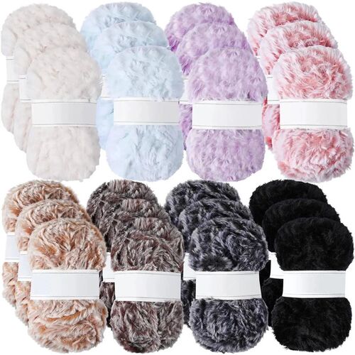 1 Skein 50 Grams Super Soft Fur Yarn Chunky Fluffy Faux Fur