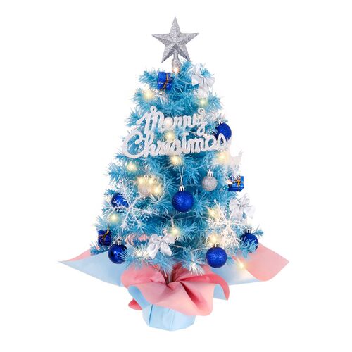 Mini Christmas Tree New 45/60cm Blue圣诞树新款摆件小树套餐