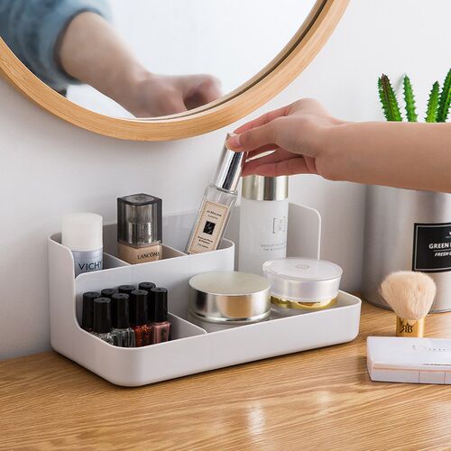 Makeup Organizer Bathroom Storage Box Cosmetic Organiser Off