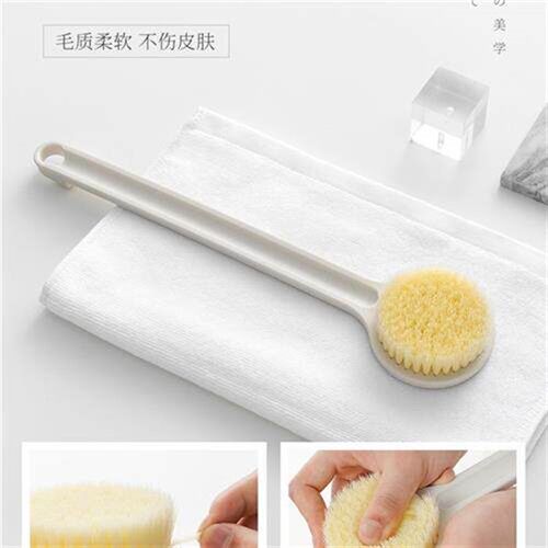 bath brush rubbing artifact soft hair long handle搓澡巾神器