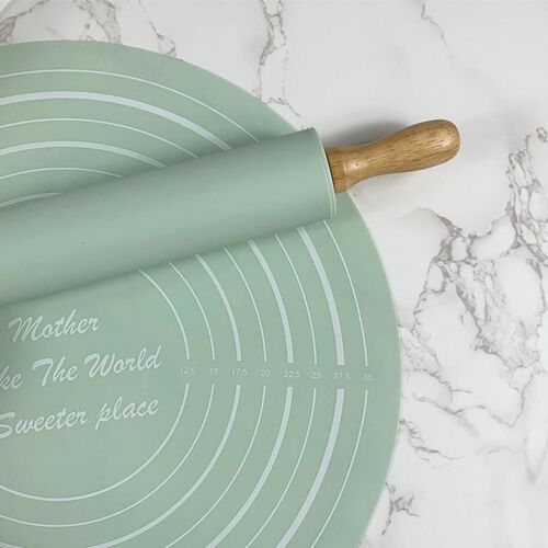 Cooking baking silicone rolling pin suit medium kneading