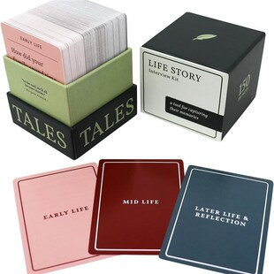 Interview Kit150张生活故事采访套件卡问题记录卡片 Story Life