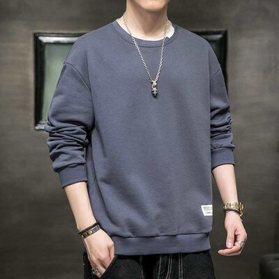 Mens ins tend sweater tops fashion mens autumn clothes spr