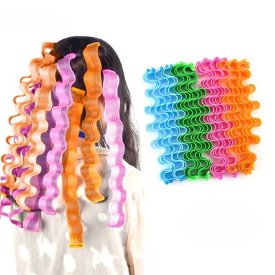 12Pcs Set Magic Hair Curler Heatless Hair Rollers Wave Forme
