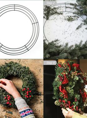 25cm Wire  Metal Wreath Frame for Holloween Christma New Yea