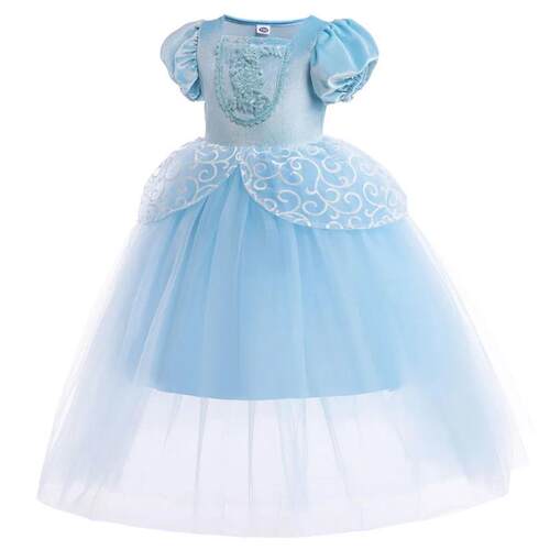 Girl Cinderella Dress for Kid Girl Halloween Princess Cospla
