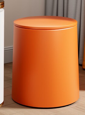 Rubbish Can Kitchen Toilet Trash with Press Lid Garbage Bin