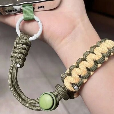 Handwoven adjustable mobile phone universal lanyard wrist st