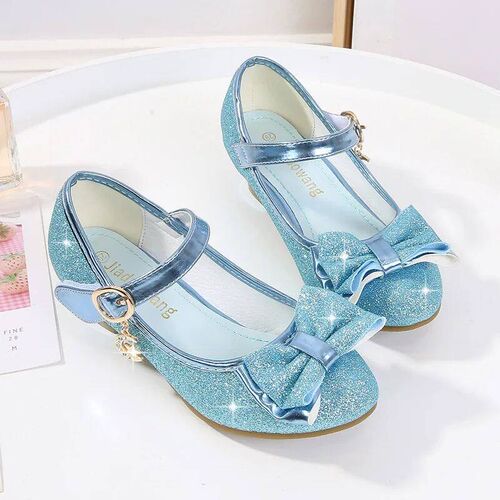 Girls Sandals Rhinestone Butterfly Latin Dance Kids Shoes Ch