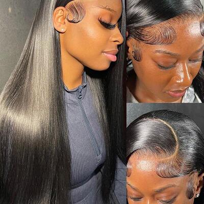 7x5 Bone Straight Glueless Wig Human Hair Ready To Wear And