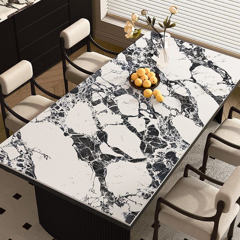 岩板大理石餐桌布防油防水免洗隔热防烫桌面保护垫PVC茶几餐桌垫,居家布艺,桌布,淘宝优惠券,粉丝福利购,淘宝优惠卷