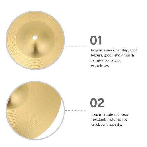 Drum Cymbals Jazz Kit Toddler Part Brass Percussion Fitting