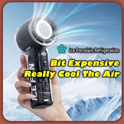 Portable Mini Air Condition Fan 100-Speed Turbo Cooling-3000