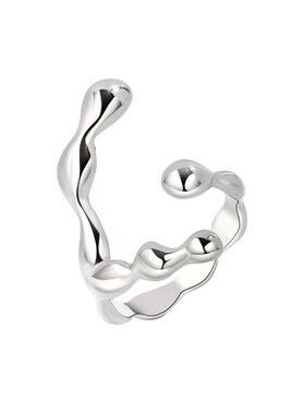 Irregular Texture Minimalist Cool Ring for Women Design Sens