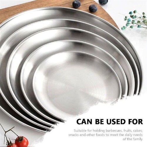Pizza Plate Stainless Steel Plates Cake Pan Bakeware