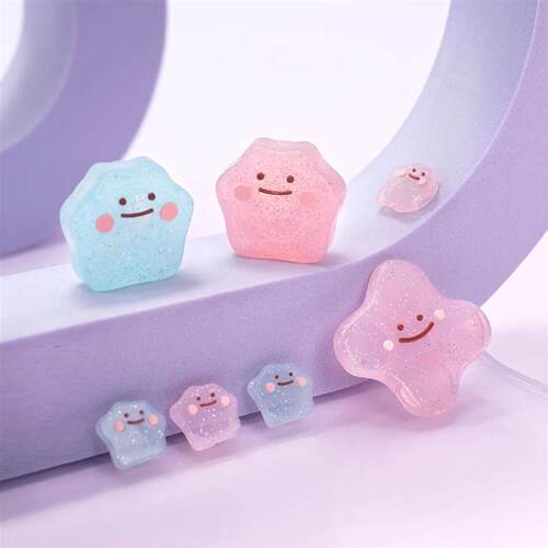 Cute Bling Silicone Soft D-pad Cross Button ABXY Key Sticker