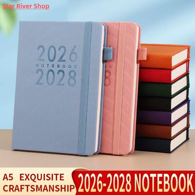 2026-2028 3-Year Minmalist Notebook Monthly Planner Calendar