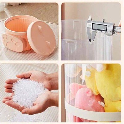 Transparent Toy Storage Box Stackable Light Up Toy Storage