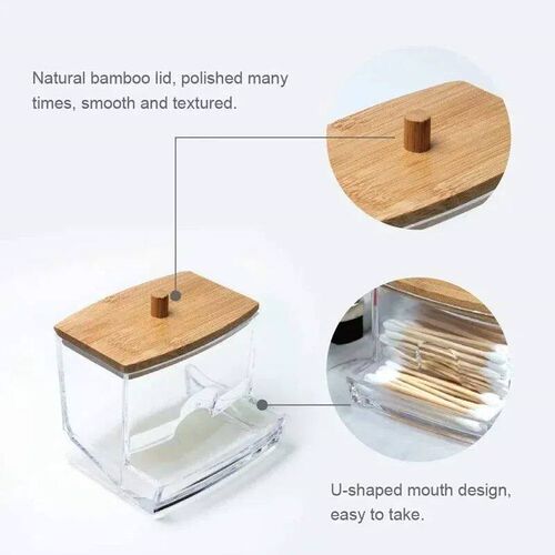 Cotton Swab Storage Box Double Head Cotton Buds Container Tr