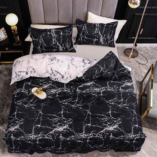Marble Bedding Set For Bedroom Soft Bedspreads For Double Be