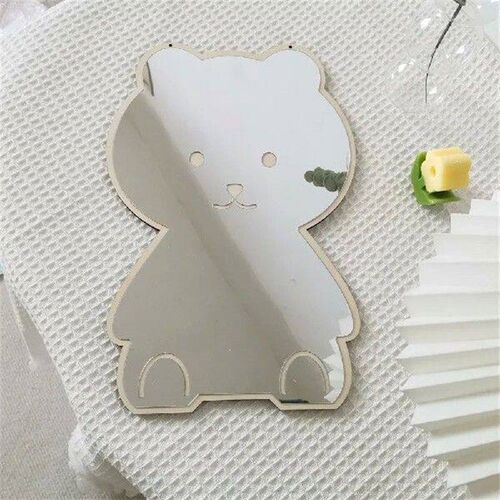 Creative Rabbit Bear Shaped Mirror Acrylic Ornaments