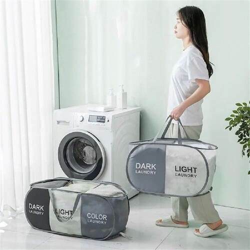 Oxford Cloth Dirty Clothes Storage Basket Foldable Large