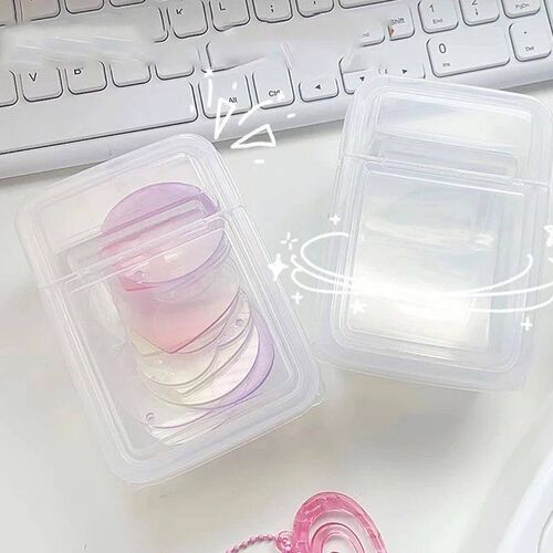 INS Transparent Plastic Storage Box Mini Plastic Box Rectang