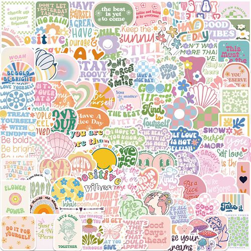50/100PCS Cute Inspirational Girl Pink Style Cartoon Sticker