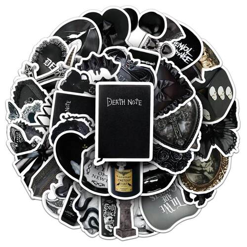 10/50PCS Dark Gothic style Stickers Cartoon Graffiti Decorat