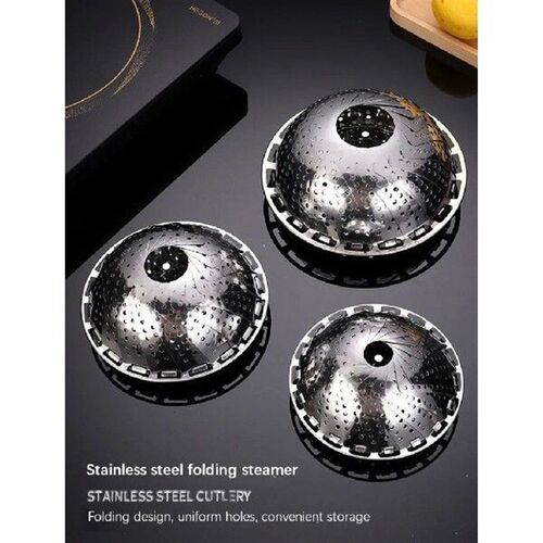 Thickened Stainless Steel Lotus Folding Steaming Tray with
