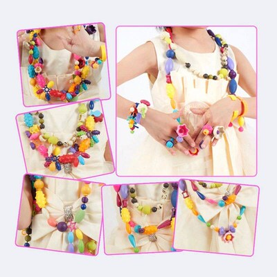 740pcs Pop Beads Diy Set Girl Toys 5 7 Creative Crafts Brace