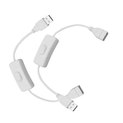 28cm USB Cable Male to Female With Switch ON/OFF Cable Exten